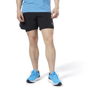 Reebok One Series Running Epic 2-in-1 Kurze Hose Herren - Schwarz - DE 429-FUH